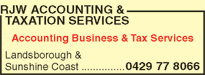 RJW Accounting & Taxation Services - Gold Coast Accountants 2